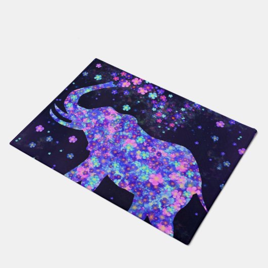 Elephant Blume Doormat Spring Joy Fußmatte (Schrägansicht)