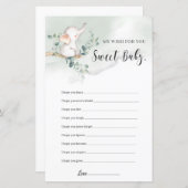 Elephant Boho Grün wünscht für das Babyspiel (Vorne/Hinten)