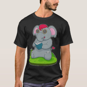 Elephant Book Glasses T-Shirt