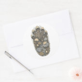 Elephant Botanical Footprint Nature Sticker (Umschlag)