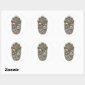 Elephant Botanical Footprint Nature Sticker (Blatt)