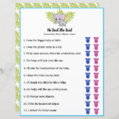 Elephant Boy Baby Dusche sagte er sagte, sie sagte (Vorne/Hinten)