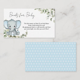 Elephant Boy Baby Shower Books für Baby Begleitkarte