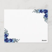 Elephant Boy Baby Shower Game Postkarte (Rückseite)