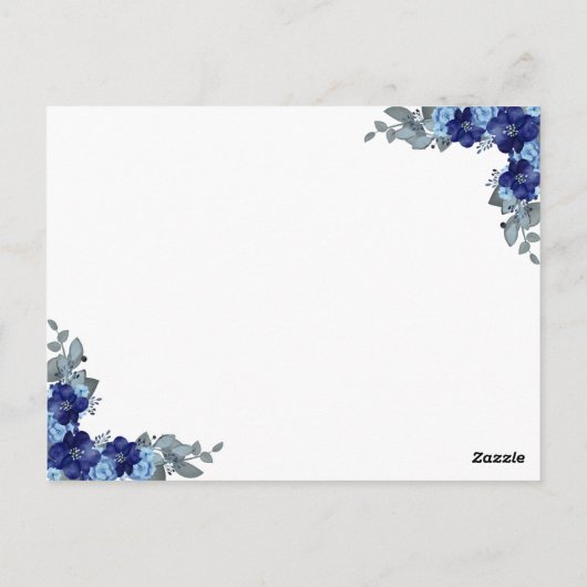 Elephant Boy Baby Shower Game Postkarte (Rückseite)