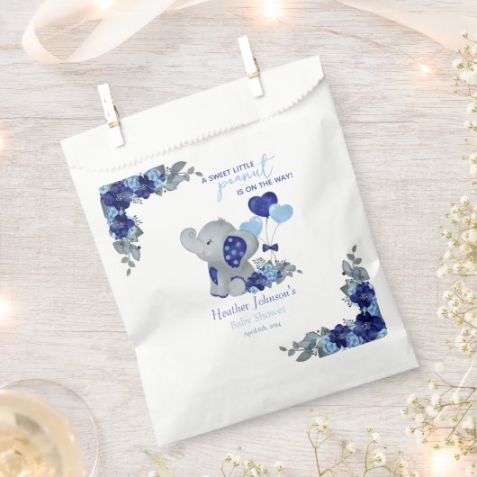 Elephant Boy Baby Shower Geschenktütchen (Ausgeschnitten)