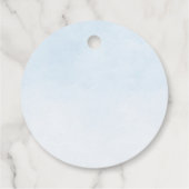 Elephant Boy Balloons Taufe Vielen Dank, dass Sie Geschenkanhänger (Rückseite)