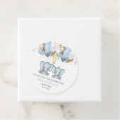 Elephant Boy Balloons Taufe Vielen Dank, dass Sie Geschenkanhänger (Beispiel)