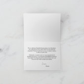 Elephant Boy Blue Baby Dusche Dankeskarte (Innenseite)