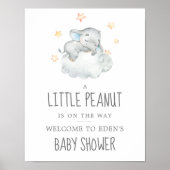 Elephant Boy Little Peanut Baby Dusche Willkommen Poster (Vorne)