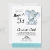 Elephant Boy Shooter Niedlich Einladung (Vorderseite)