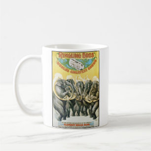 Elephant Brass Band - Vintage Show Plakat Kaffeetasse