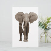 Elephant Briefpapier (Stehend Vorderseite)
