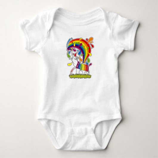 Elephant_Bthing Baby Strampler (Vorderseite)