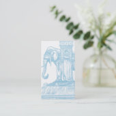 Elephant Buddha-Quote Visitenkarte (Stehend Vorderseite)