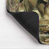 Elephant Bulls Mouse Pads Mousepad (Ecke)