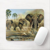 Elephant Bulls Mouse Pads Mousepad (Mit Mouse)
