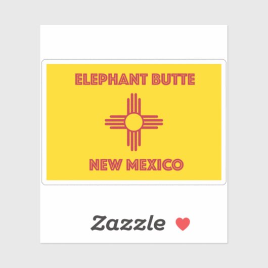 Elephant Butte NM Aufkleber (Blatt)