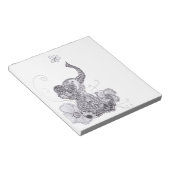 Elephant Butterfly Notizblock (angewinkelt)
