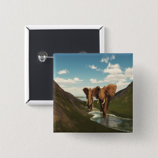 Elephant Button (Vorne & Hinten)