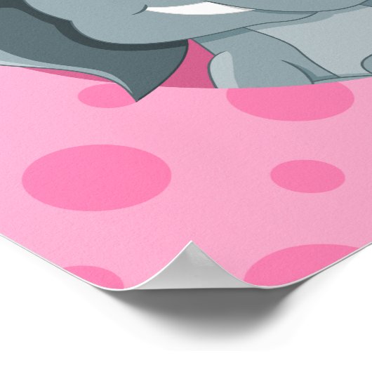 Elephant Cartoon Poster (Ecke)
