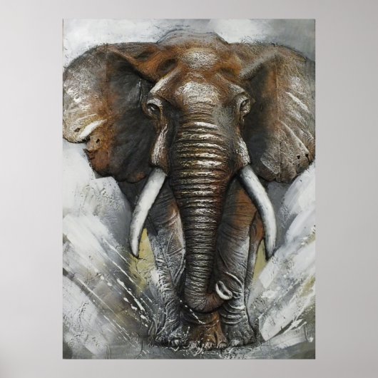Elephant Charge Poster (Vorne)