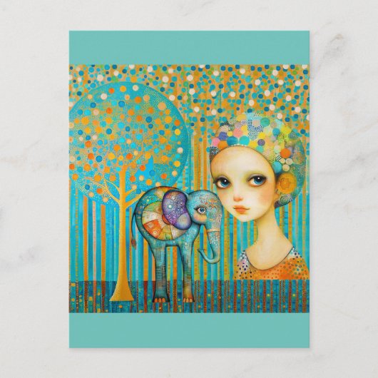 Elephant Charm Postkarte (Vorderseite)