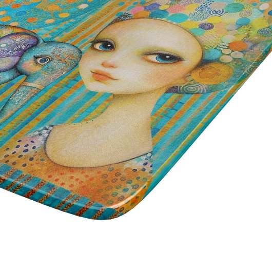 Elephant Charm Schneidebrett (Ecke)