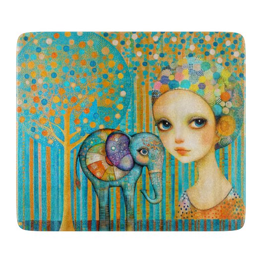 Elephant Charm Schneidebrett (Vorderseite)