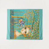 Elephant Charm Tapestry Wandteppich (Vorderseite (Horizontal))