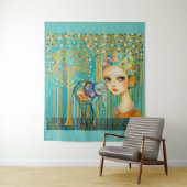 Elephant Charm Tapestry Wandteppich (Beispiel)