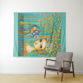 Elephant Charm Tapestry Wandteppich (Beispiel (Horizontal))