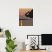 Elephant, Chitwan National Park, Nepal Poster (Heimbüro)