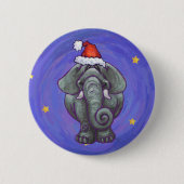 Elephant Christmas Button (Vorderseite)