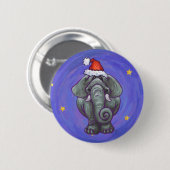 Elephant Christmas Button (Vorne & Hinten)