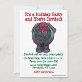 Elephant Christmas Einladung (Rückseite)