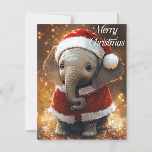 Elephant Christmas Feiertagskarte