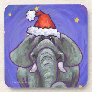 Elephant Christmas Getränkeuntersetzer