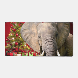 Elephant Christmas Greetings Schreibtischunterlage