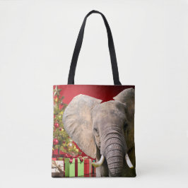 Elephant Christmas Greetings Tasche