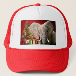 Elephant Christmas Greetings Truckerkappe