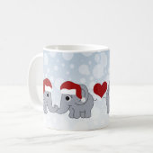 Elephant Christmas Kaffeetasse (Vorderseite Links)