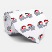 Elephant Christmas Krawatte (Gerollt)