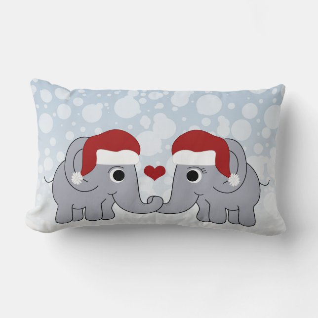Elephant Christmas Lendenkissen (Vorderseite)