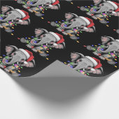 Elephant Christmas Lights Xmas Holiday Wild Animal Geschenkpapier (Ecke)