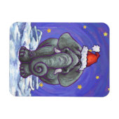 Elephant Christmas Magnet (Horizontal)