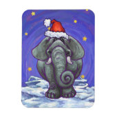 Elephant Christmas Magnet (Vertikal)