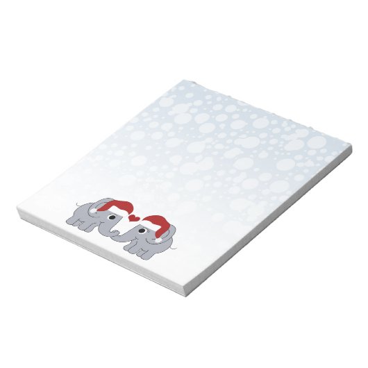 Elephant Christmas Notizblock (Rotiert)