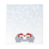 Elephant Christmas Notizblock (Vorderseite)