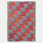 Elephant Christmas on Red Decke (Vorderseite Vertikal)